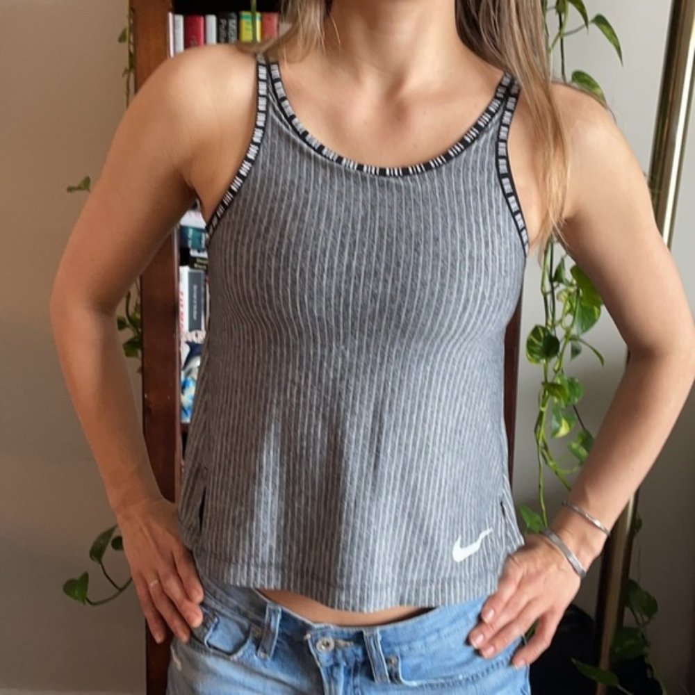 Nike Dry Fit Striped Workout Tank